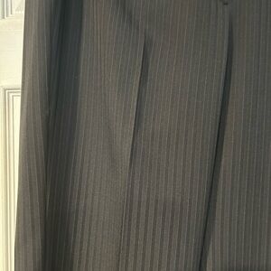 Womens Black Pinstripe trousers.